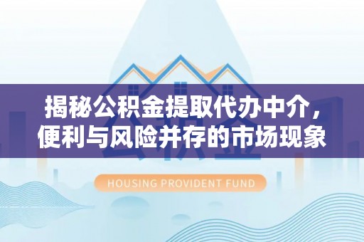 蒙山揭秘公积金提取代办中介，便利与风险并存的市场现象