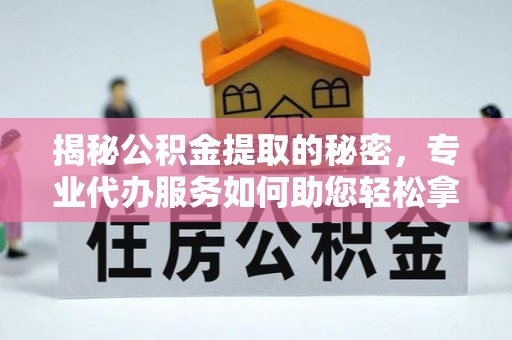 蒙山揭秘公积金提取的秘密，专业代办服务如何助您轻松拿钱